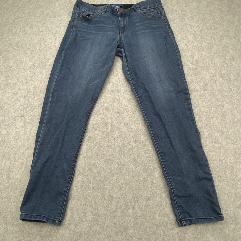 Democracy AbSolution Jeans Womens 12 (32x28) Blue High Rise Skinny Stretch Denim